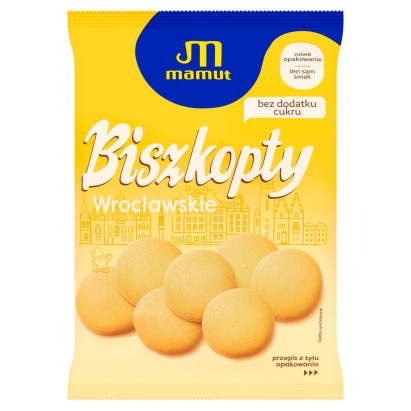 Mamut Biszkopty wrocławskie bez dodatku cukru 100 g