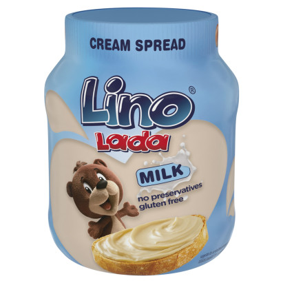 Lino Lada Milk Krem do smarowania mleczny z orzechami laskowymi 350 g