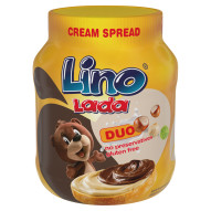 Lino Lada Duo Krem do smarowania mleczny i orzechowo-kakaowy 350 g