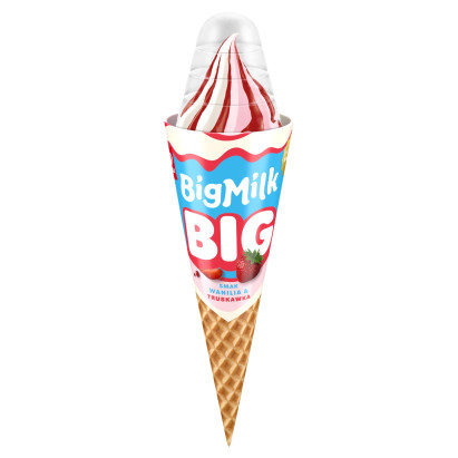 Big Milk Big Lody smak wanilia & truskawka 140 ml