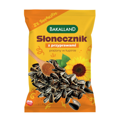 Bakalland Słonecznik solony prażony w łupinie 130 g