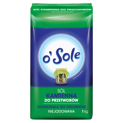 o'Sole Sól kamienna do przetworów niejodowana 1 kg