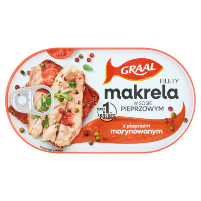Graal Filety z makreli w sosie pieprzowym z pieprzem marynowanym 170 g