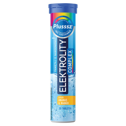 Plusssz Elektrolity complex smak ananas & mango 86 g (20 x 4,3 g)