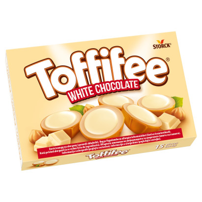 Toffifee Orzech laskowy w karmelu kremie i białej czekoladzie 125 g (15 sztuk)