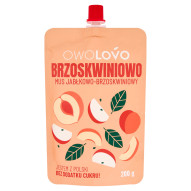 Owolovo Brzoskwiniowo Mus jabłkowo-brzoskwiniowy 200 g