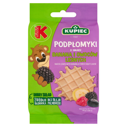 Kupiec Podpłomyki o smaku banana i owoców leśnych 30 g