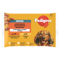 Pedigree Senior Mokra karma dla psów wybór smaków w galaretce 400 g (4 x 100 g)