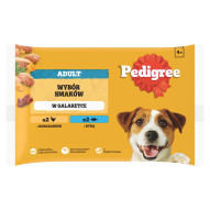 Pedigree Adult Mokra karma dla dorosłych psów wybór smaków w galaretce 400 g (4 x 100 g)