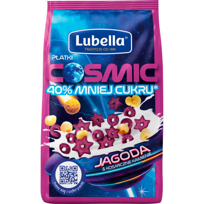 Lubella Cosmic Płatki jagoda & kosmiczne kamienie 350 g