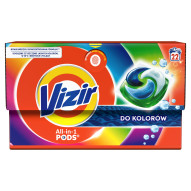Vizir PODS, Kapsułki Do Prania Kolorowych Tkanin, 22 Prań