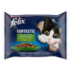 Felix Fantastic Karma dla dorosłych kotów rybne smaki z warzywami w galaretce 340 g (4 x 85 g)
