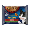 Felix Sensations Jellies Karma dla kotów wiejskie smaki w galaretce z warzywami 340 g (4 x 85 g)