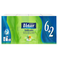 Velvet Balsam Chusteczki higieniczne ekstrakt z aloesu i nagietka 8 x 10 sztuk