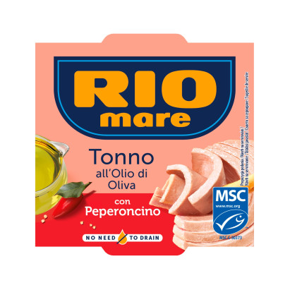 Rio Mare Tuńczyk w oliwie z oliwek z papryczką chili 120 g