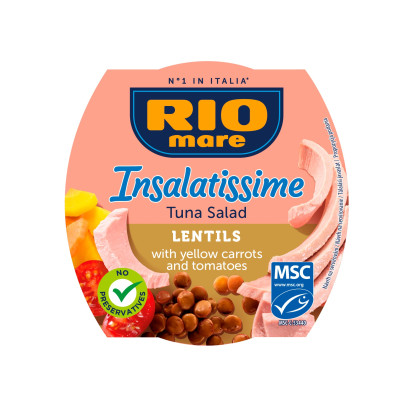 Rio Mare Insalatissime Lentils Gotowe danie z warzyw i tuńczyka 160 g