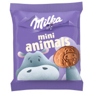 Milka Animals herbatniki w kształcie zwierzątek oblane czekoladą mleczną 5x19,9g 99.5 g