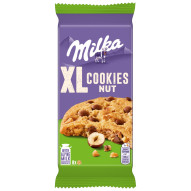 Milka XL Cookies Nut, ciastka z kawałkami mlecznej czekolady i orzechami - 184 g