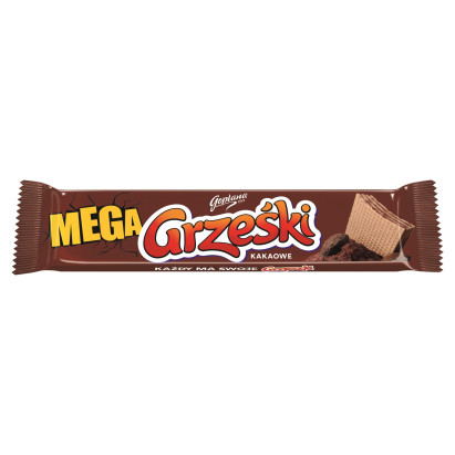 Grześki Mega Wafel przekładany kremem kakaowym 34 g