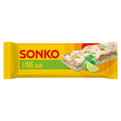 Sonko Baton kukurydziano-ryżowy w polewie o smaku limonki 11 g