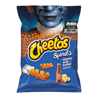 Cheetos Spirals Chrupki kukurydziane o smaku serowo-ketchupowym 130 g
