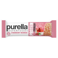 Purella Superfoods Protein Crunchy Baton białkowy o smaku truskawkowej bezy z jagodami goji 45 g