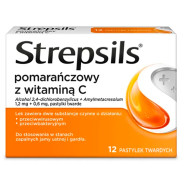 Strepsils Pastylki pomarańczowe z witaminą C 12 sztuk