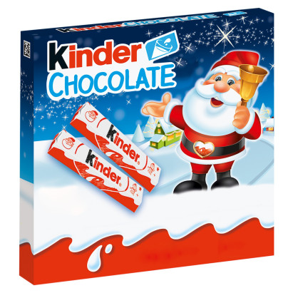 Kinder Chocolate Batonik z mlecznej czekolady z nadzieniem mlecznym 50 g (4 sztuki)