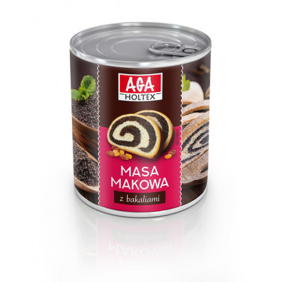 Aga Holtex Masa Makowa Z Bakaliami 850g