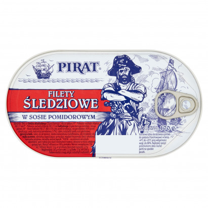 Pirat Filety śledziowe w sosie pomidorowym 170 g