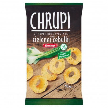 Eurosnack Chrupi Chrupki kukurydziane smak zielonej cebulki 70 g