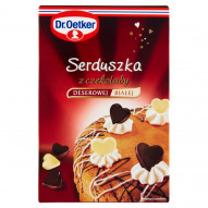 Dr. Oetker Serduszka z czekolady deserowej i białej 45 g (72 sztuki)