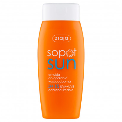 Ziaja Sopot Sun Emulsja do opalania wodoodporna SPF 15 150 ml