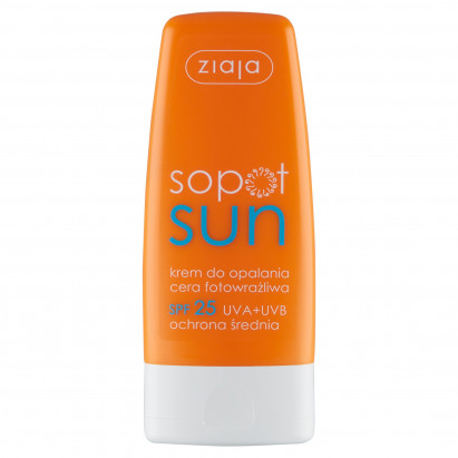 Ziaja Sopot Sun Krem do opalania cera fotowrażliwa SPF 25 60 ml