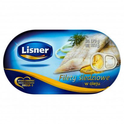 Lisner Filety śledziowe w oleju 170 g