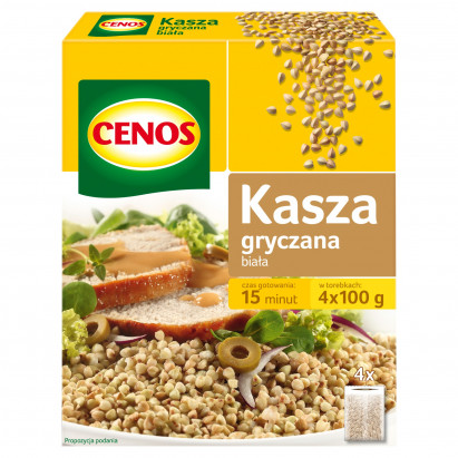 Cenos Kasza gryczana biała 400 g (4 torebki)