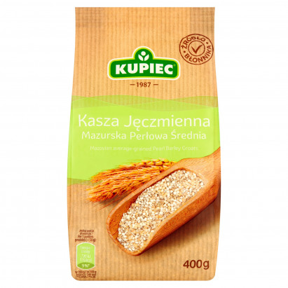 Kupiec Kasza jęczmienna mazurska perłowa średnia 400 g