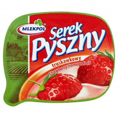 Mlekpol Pyszny Serek truskawkowy 140 g