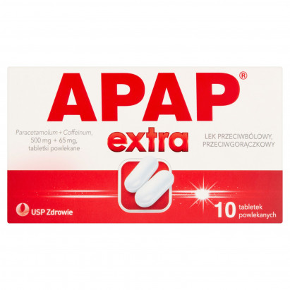 Apap Extra Lek przeciwbólowy przeciwgorączkowy 10 sztuk