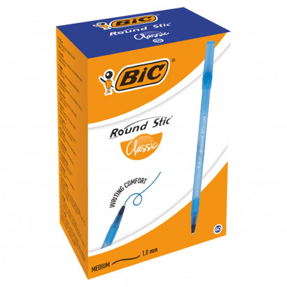BiC Round Stic Classic Długopis niebieski 60 sztuk