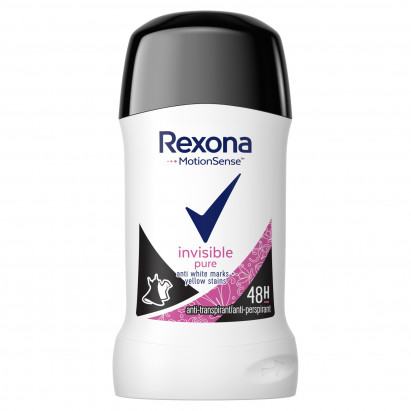 Rexona Invisible Pure Antyperspirant w sztyfcie dla kobiet 40 ml