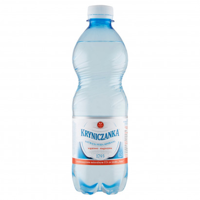 Kryniczanka Naturalna woda mineralna wysokozmineralizowana wysokonasycona 0,5 l