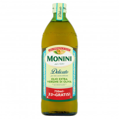 Monini Delicato Oliwa z oliwek najwyższej jakości z pierwszego tłoczenia 1000 ml