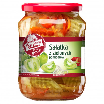 Mosso Sałatka z zielonych pomidorów 640 g