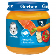Gerber Jarzynki z łososiem dla niemowląt po 5. miesiącu 125 g
