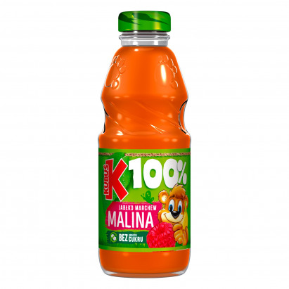 Kubuś 100% Sok jabłko marchew malina 300 ml