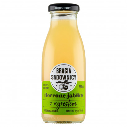 Bracia Sadownicy Sok tłoczone jabłko z agrestem 250 ml