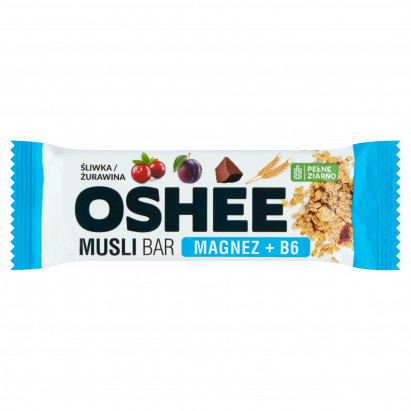 Oshee Musli Bar Suplement diety baton zbożowy śliwka żurawina 40 g