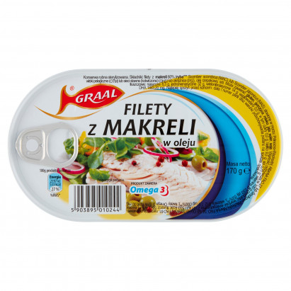 Graal Filety z makreli w oleju 170 g