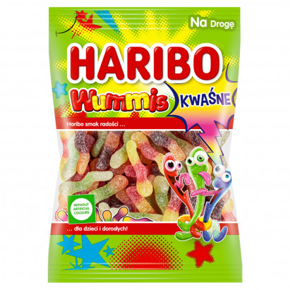 Haribo Wummis Kwaśne Guma o smaku owocowym 85 g
